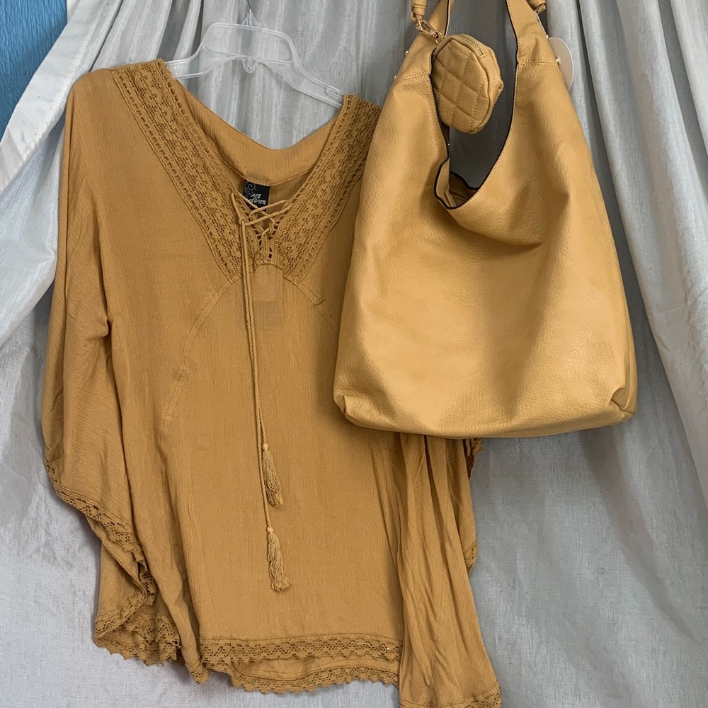 Elegant Mustard Shoulder Bag